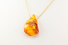 Amber Necklace on 14k Gold 16 inch