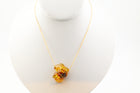 Amber Necklace on 14k Gold 16 inch