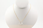 Small Herkimer Diamond Necklace on 14k Gold 16” Chain