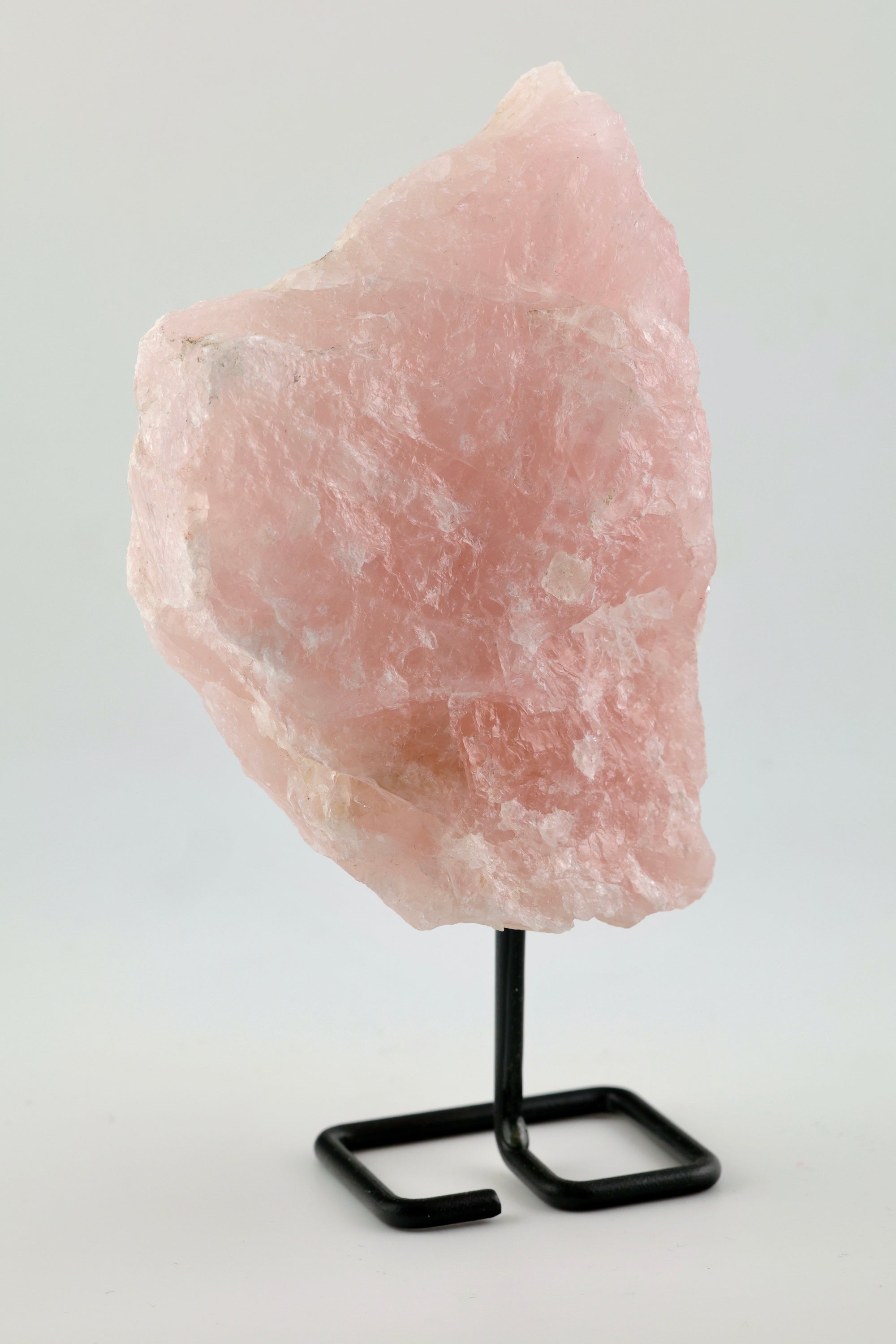Rose Quartz Raw on Stand