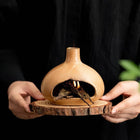Gohobi Little Puff Ceramic Aromatherapy Fireplace Burner: Black