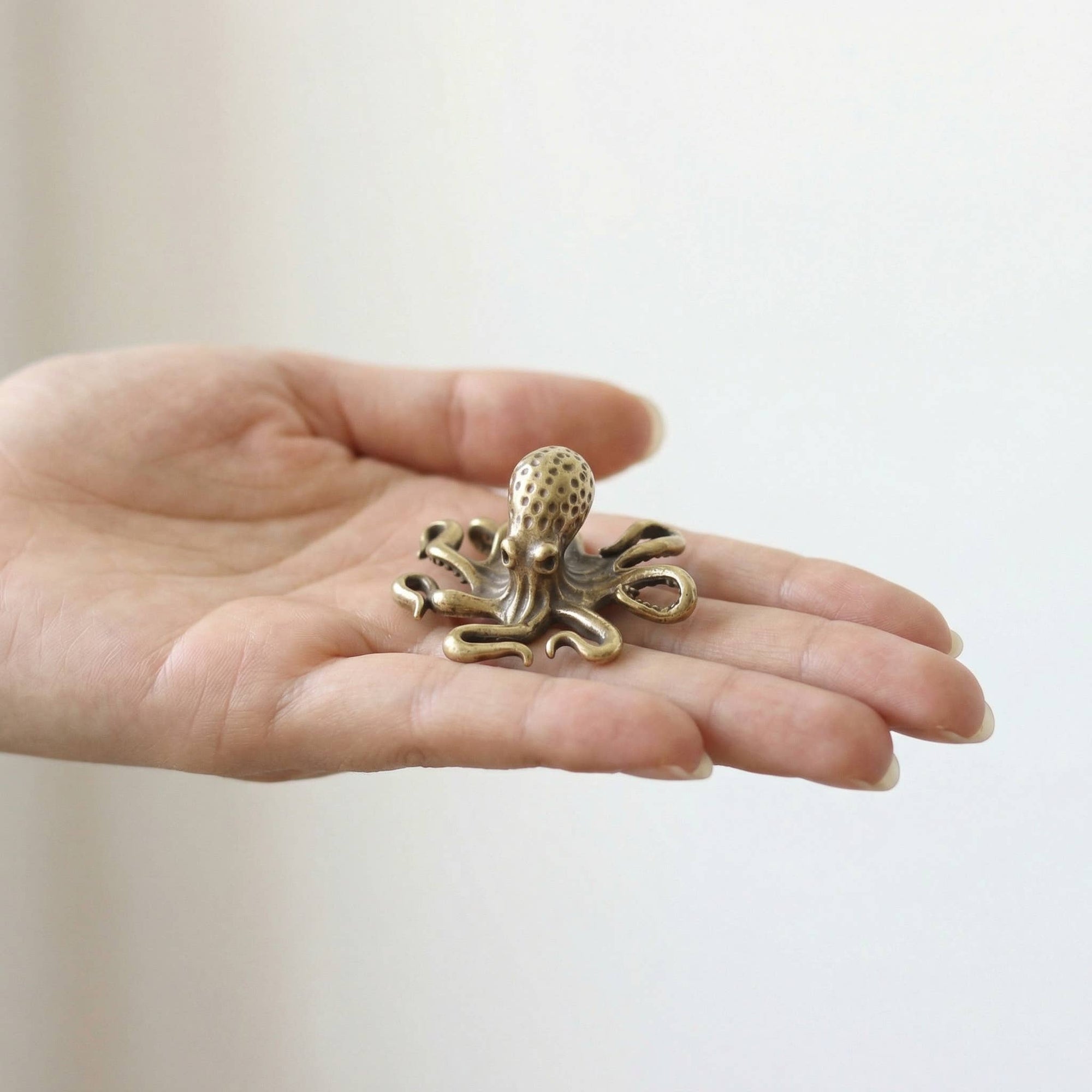 Brass Octopus Sculpture