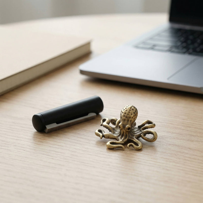Brass Octopus Sculpture