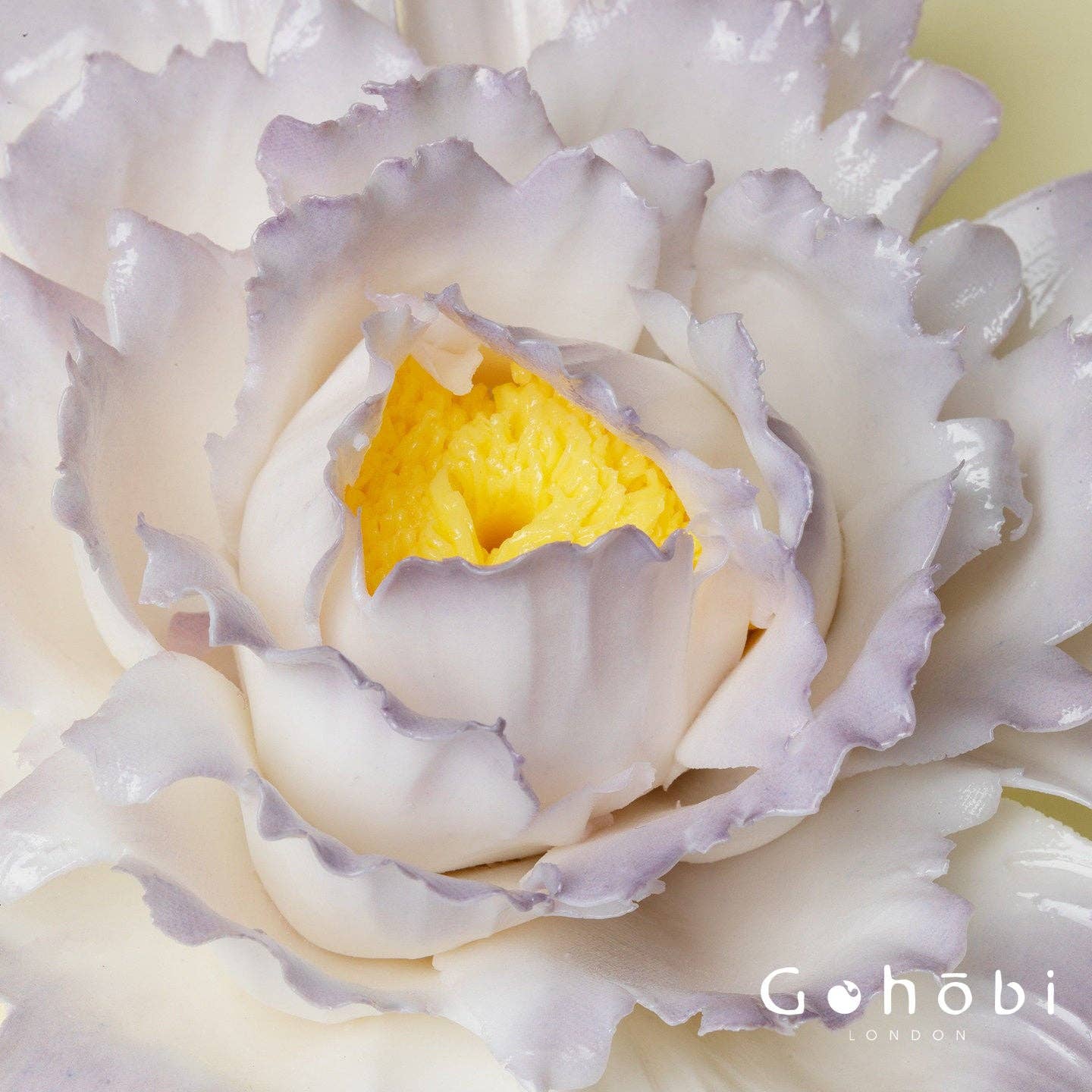 Gohobi Handmade Floral Incense Holder 007 - Purple Peony