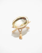 Abalone Shell Stand, Cobra Tripod, Wooden Tripod Stand: Lge.