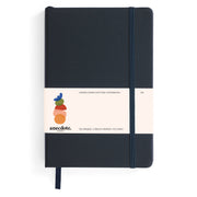 A5 Hardcover Journal | Lined or Dotted Notebook | 11 Colors : Black / Lined