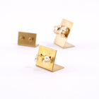 Brass Earring Holder Plate – Minimal Jewelry Display: Small