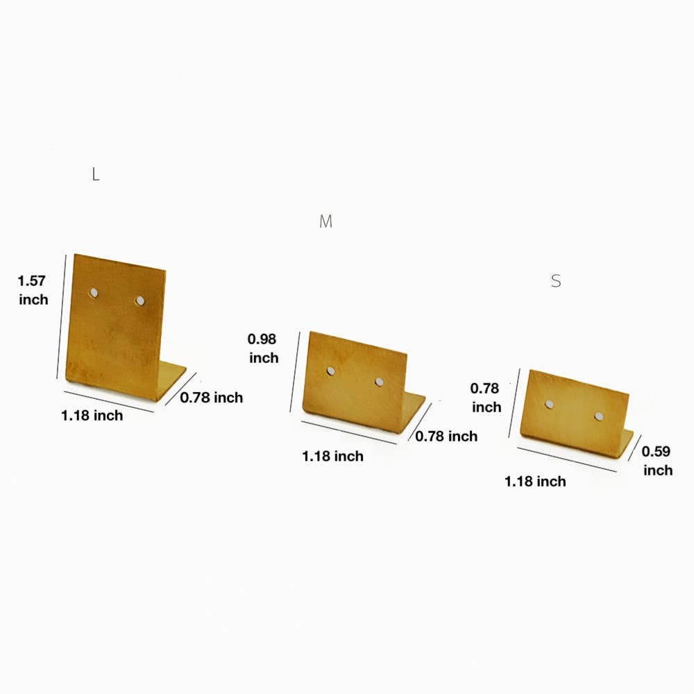 Brass Earring Holder Plate – Minimal Jewelry Display: Small