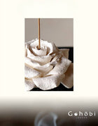 Gohobi Handmade Floral Incense Holder 001 - Lily: Striped Brown