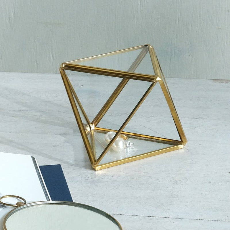 BRASS Frame Glass Case Sowable