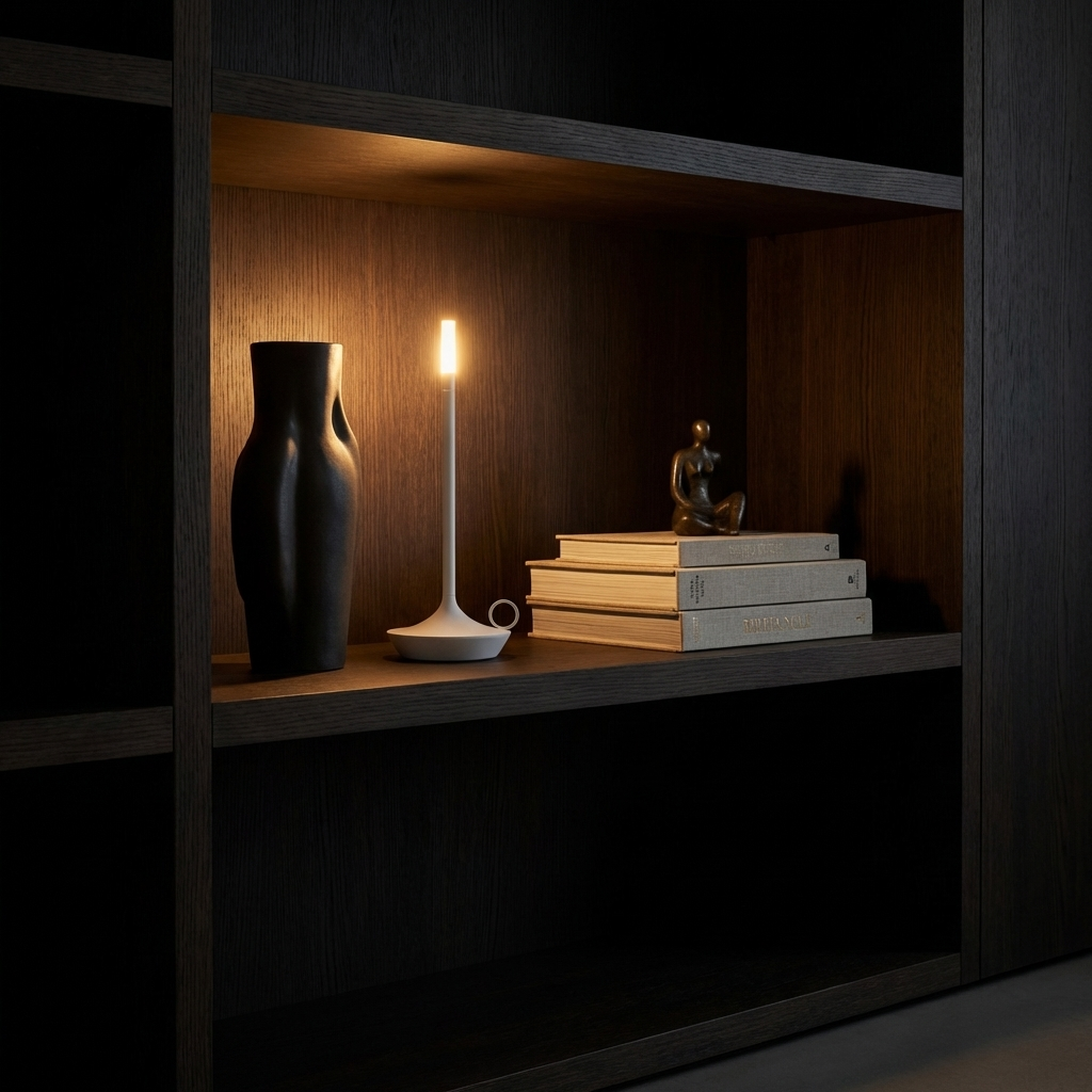 Arlo Cordless Aluminum Table Lamp: Gold