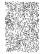 Stress Relief Flower Coloring Book For Adults