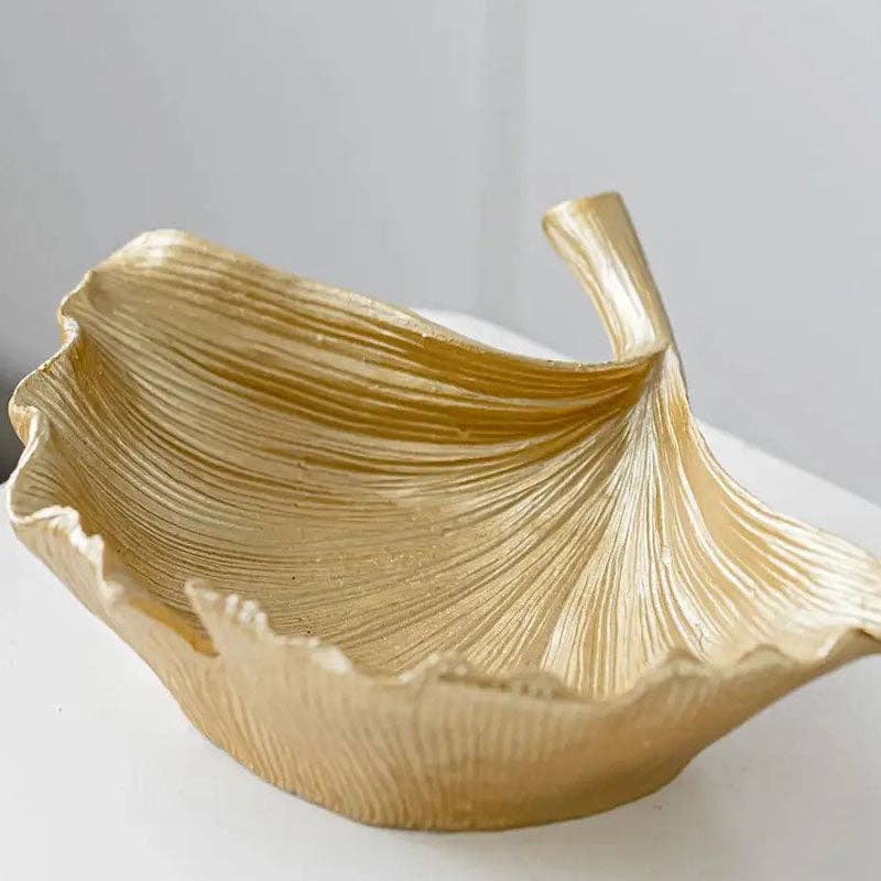 Gold Ginkgo Leaf Tray