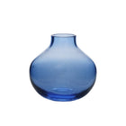 Hand-Blown Colored Glass Bud Vase: Amber