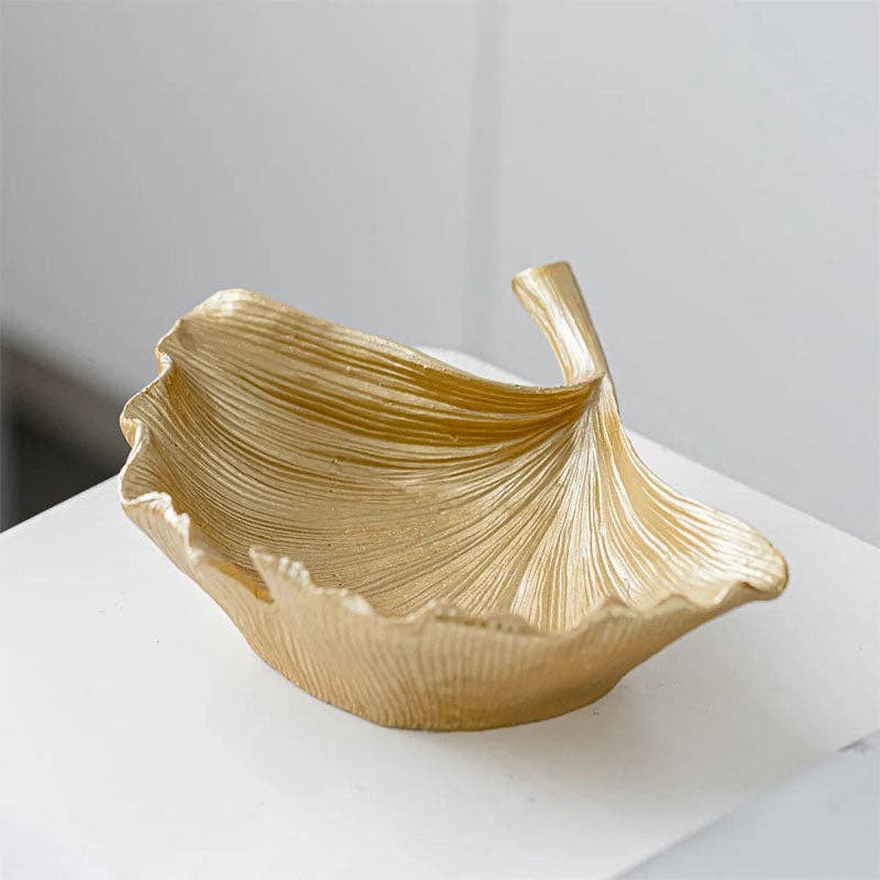 Gold Ginkgo Leaf Tray