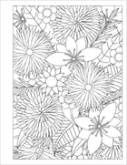 Stress Relief Flower Coloring Book For Adults